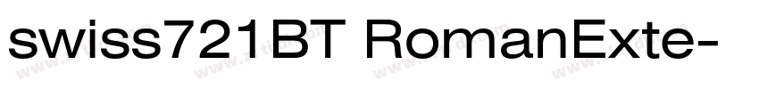 swiss721BT RomanExte字体转换